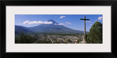 High angle view of a town, Antigua, Guatemala