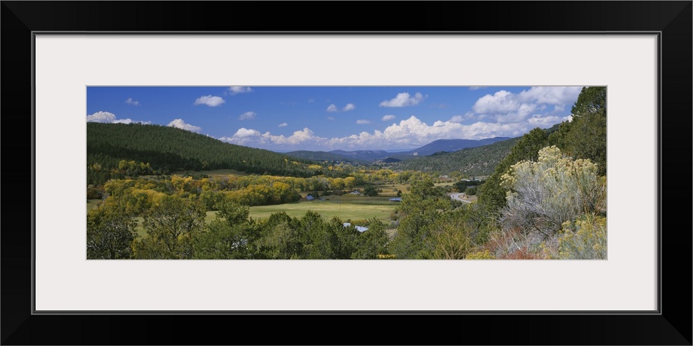 High angle view of a valley, Rio Pueblo, Penasco, New Mexico