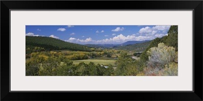 High angle view of a valley, Rio Pueblo, Penasco, New Mexico