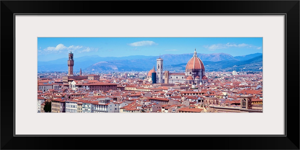 High angle view of buildings in a city, Florence, Tuscany, Italy