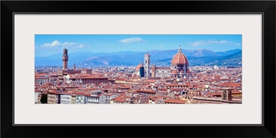 High angle view of buildings in a city, Florence, Tuscany, Italy