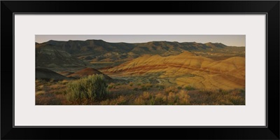 High angle view of hills, John Day Fossil Beds National Monument, Oregon