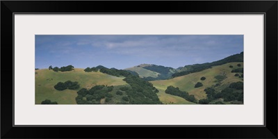 High angle view of hills, Santa Barbara County, California