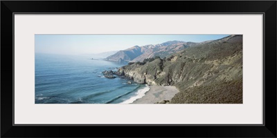 High angle view of the beach, Big Sur, Monterey, California