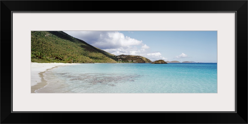 High angle view of the beach, Cinnamon Bay, St John, US Virgin Islands