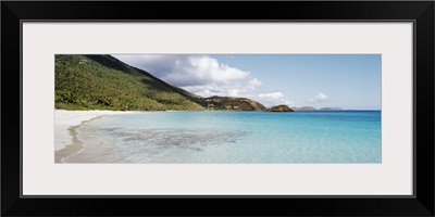 High angle view of the beach, Cinnamon Bay, St John, US Virgin Islands