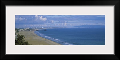 High angle view of the beach, Santa Monica, California