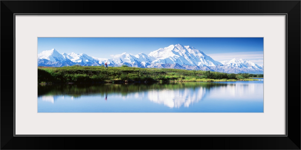 Hiker in Denali National Park AK