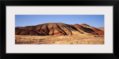 Hills on a landscape, Painted Hills, John Day Fossil Beds National Monument, Oregon