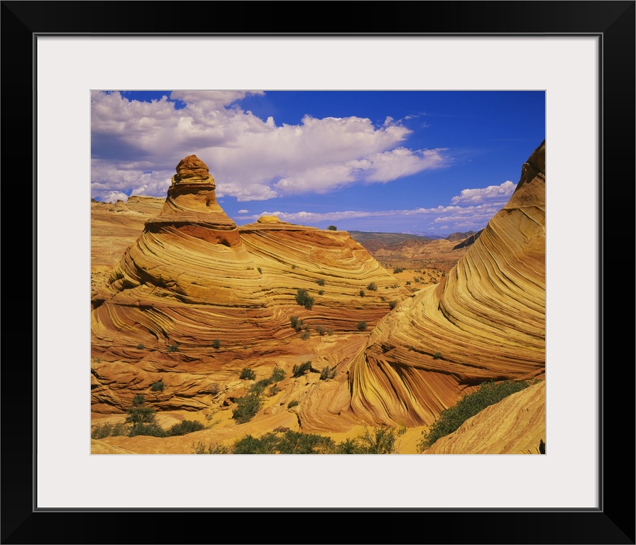 Hoodoo rock formations on a landscape, Coyote Buttes, Paria Canyon, Vermillion Cliffs Wilderness, Arizona