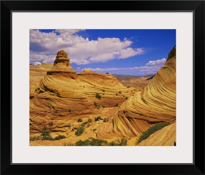 Hoodoo rock formations on a landscape, Coyote Buttes, Paria Canyon, Vermillion Cliffs Wilderness, Arizona