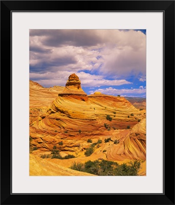 Hoodoo rock formations on a landscape, Coyote Buttes, Paria Canyon, Vermillion Cliffs Wilderness, Arizona