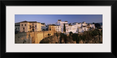 Houses in a town on a hill, Ronda, Malaga Province, Andalusia, Spain II