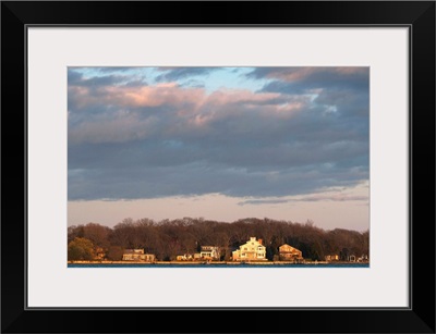 Houses on the island, Sag Harbor, Suffolk County, Long Island, New York State