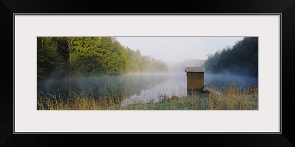 Hut in a lake, Lake Katherine, Ohio