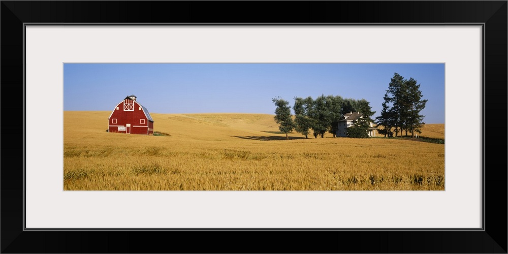 Huts in a landscape, Uniontown, Washington State