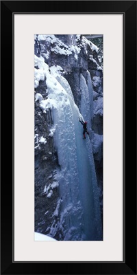 Ice Climber Marble Canyon Kootenay National Park British Columbia Canada