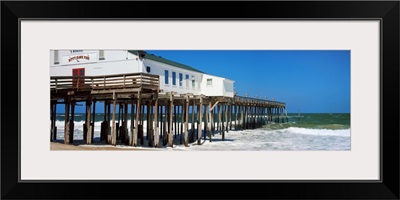 Kitty Hawk Pier on the beach, Kitty Hawk, Dare County, Outer Banks, North Carolina