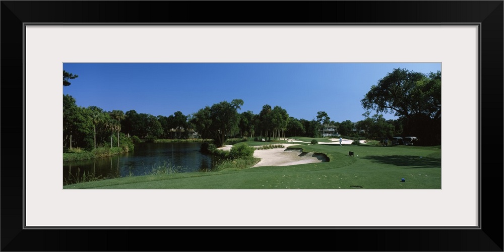 Lake in a golf course, Osprey Point, Kiawah Island Golf Resort, Kiawah Island, Charleston County, South Carolina