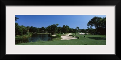 Lake in a golf course, Osprey Point, Kiawah Island Golf Resort, Kiawah Island, Charleston County, South Carolina