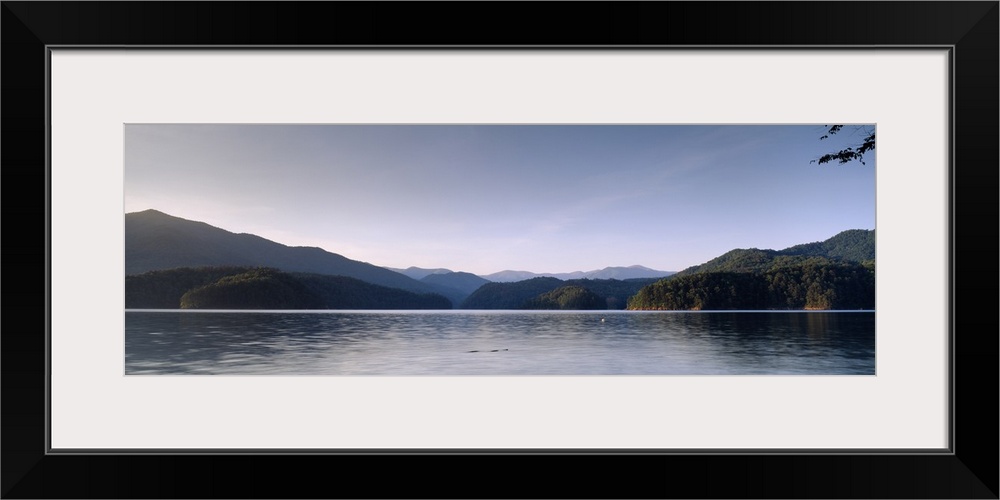 Lake in front of mountains, Fontana Lake, North Carolina