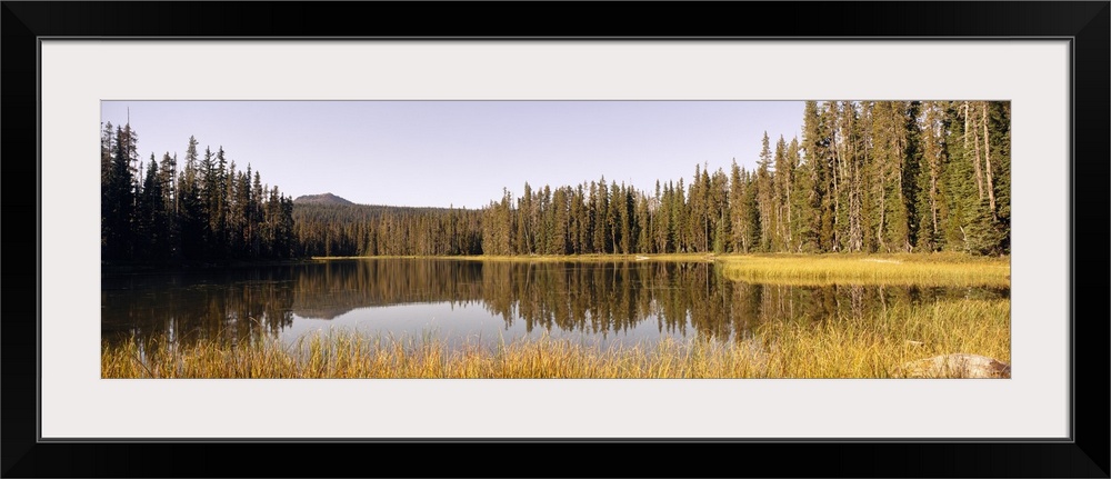 Lake Near Three Sisters Mountain Range OR