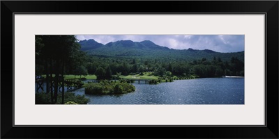 Lake on a golf course, Grandfather Golf and Country Club, Linville, North Carolina