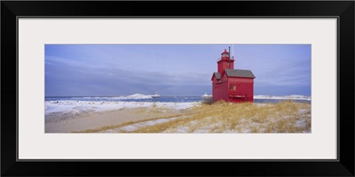 Lighthouse at the lakeside, Lake Michigan, Holland, Michigan