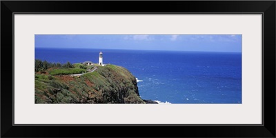 Lighthouse at the seaside, Kilauea Lighthouse, Kilauea Point National Wildlife Refuge, Kauai, Hawaii