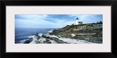 Lighthouse at the seaside, Pemaquid Point Lighthouse, Pemaquid Point, Bristol, Maine