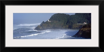 Lighthouse on a hill, Heceta Head Lighthouse, Heceta Head, Lane County, Oregon,