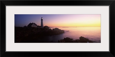 Lighthouse on the coast, Portland Head Lighthouse, Cape Elizabeth, Cumberland County, Maine,