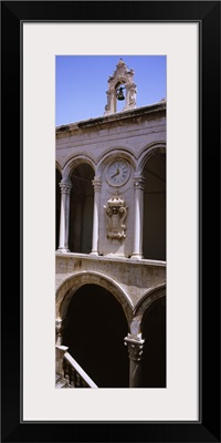 Low angle view of a bell tower, Rectors Palace, Dubrovnik, Croatia