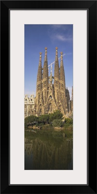 Low angle view of a cathedral, Sagrada Familia, Barcelona, Spain