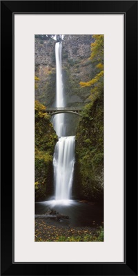 Low angle view of a waterfall Multnomah Falls Columbia River Gorge Multnomah County Oregon