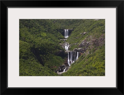 Low angle view of a waterfall, Tamarind Falls, Mare Aux Vacoas, Mauritius