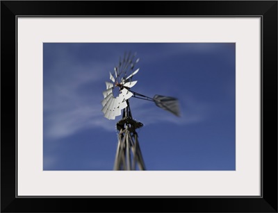 Low angle view of an industrial windmill, Grapevine, Texas