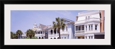 Low angle view of buildings, South Battery Street, Charleston Historic District, South Carolina