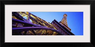 Low angle view of Las Vegas Replica Eiffel Tower, Paris Las Vegas, Las Vegas, Nevada