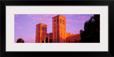 Low angle view of Royce Hall at university campus, UCLA, California
