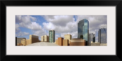 Low angle view of skyscrapers, Fort Worth, Texas