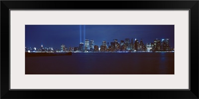 Lower Manhattan, Beams Of Light, NYC, New York City, New York State