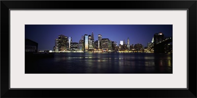 Manhattan skyline seen from Fulton Ferry, Brooklyn, New York City, New York State