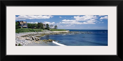 Mansion at a coastline, Newport, Newport County, Rhode Island