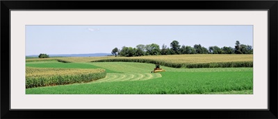 Maryland, Frederick County, farm, harvesting