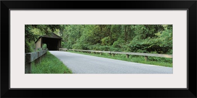 Maryland, Kingsville Area, View of an old fashioned covered bridge