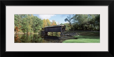 Michigan, Kent County, Covered bride over the water