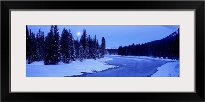 Moon Banff National Park Alberta Canada