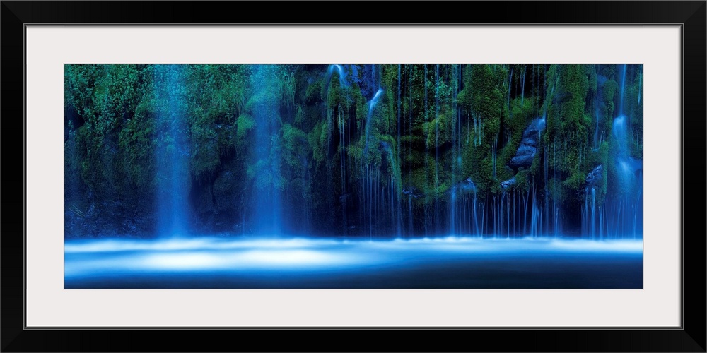 Waterfall in a forest, Mossbrae Falls, Sacramento River, Dunsmuir, Siskiyou County, California, USA