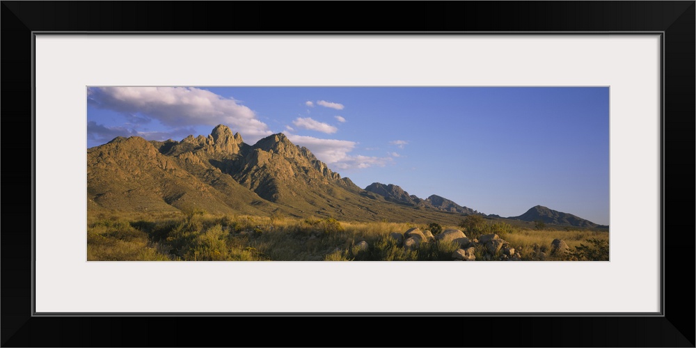 Mountain range on a landscape, Organ Mountains, New Mexico